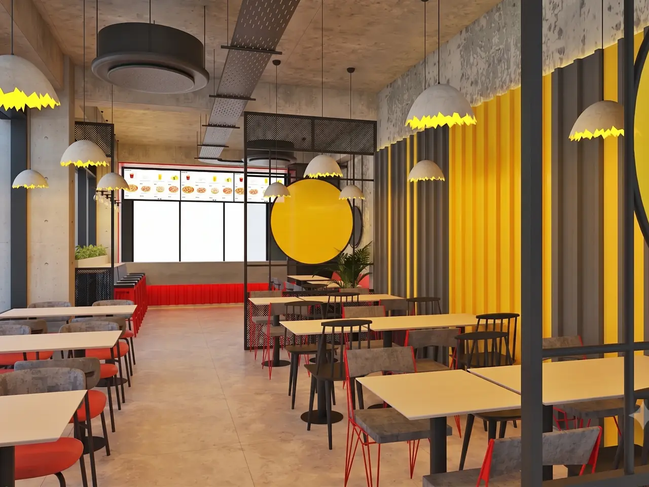 Fast Food ve Unlu Mamüller Mutfak Tasarımı uygulama detayı - Enfrigo