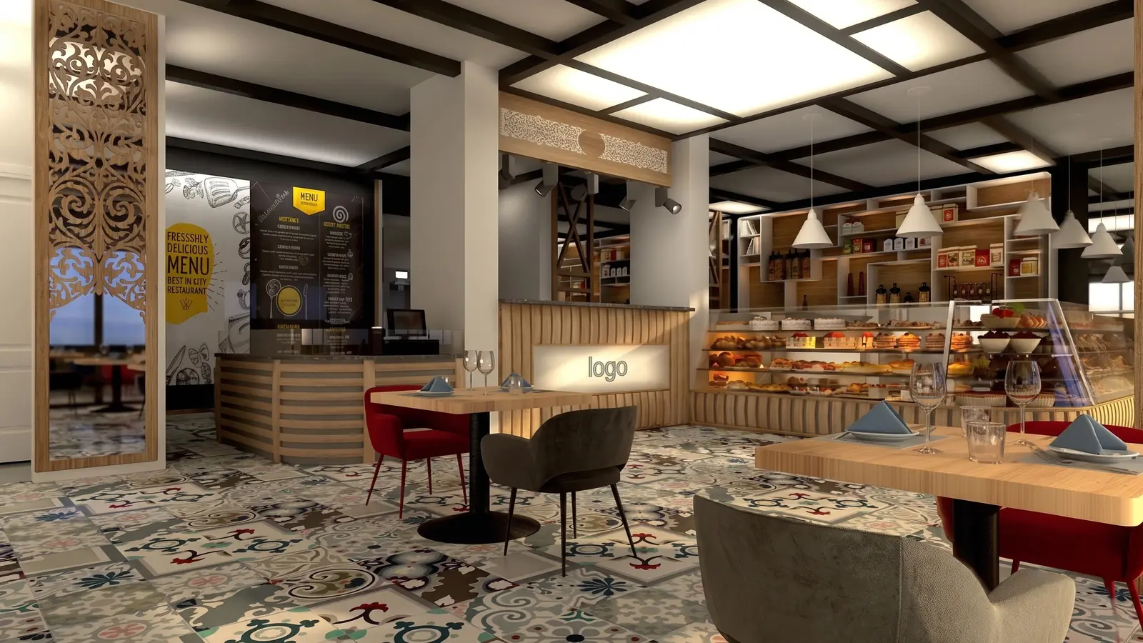 Patisserie, Bistro ve Unlu Mamüller Mutfak Tasarımı - Enfrigo uygulama görseli