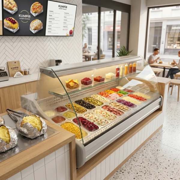Kumpir Malzeme Teşhir Dolabı – Enfrigo