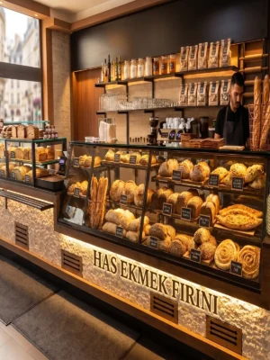 Taş Kaplamalı Fırın Ekmek Tezgahı – Enfrigo