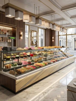 Uzun Tip Yaş Pasta ve Tatlı Teşhir Reyonu – Enfrigo